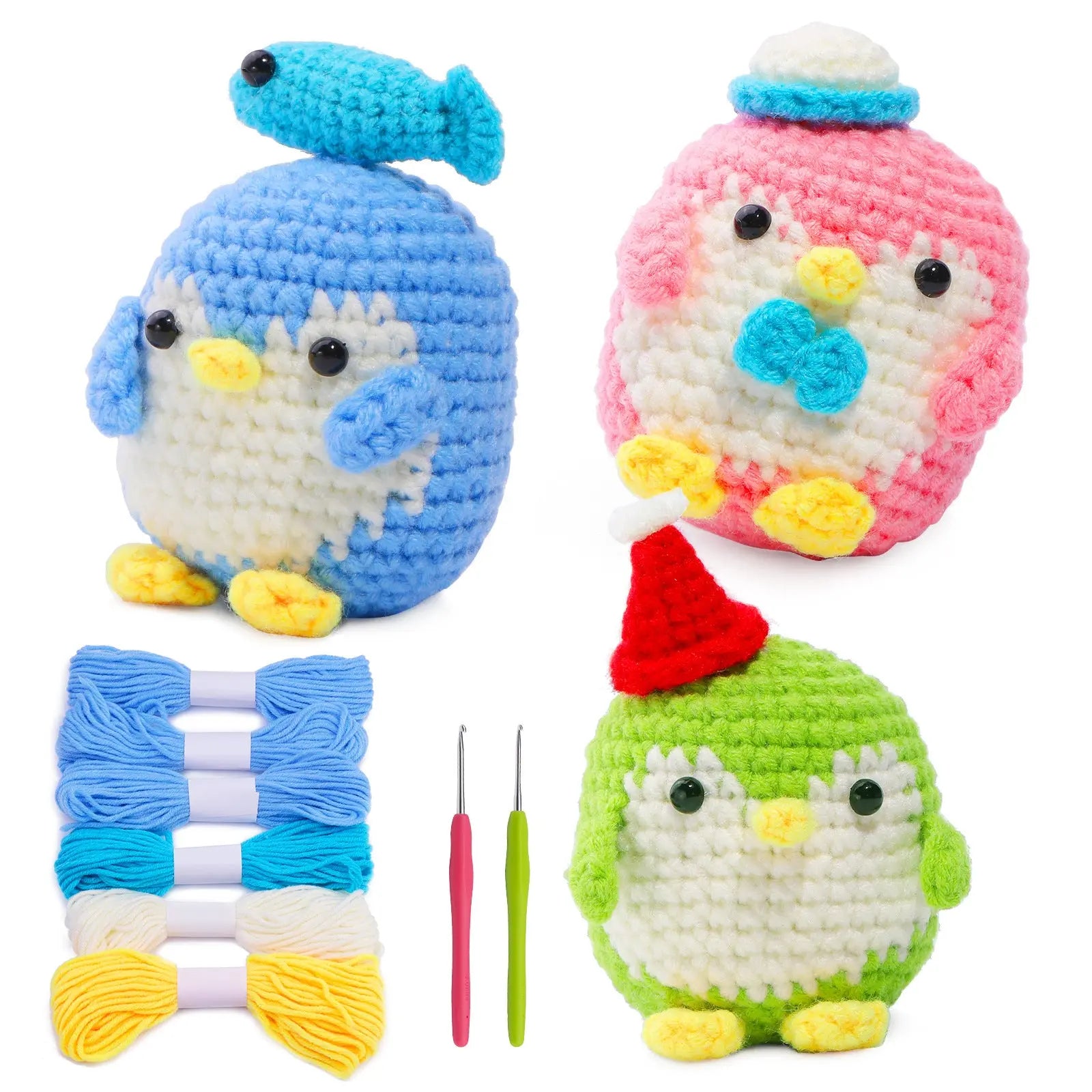 Crochet material kit animal cute figurine The Crochet Nook