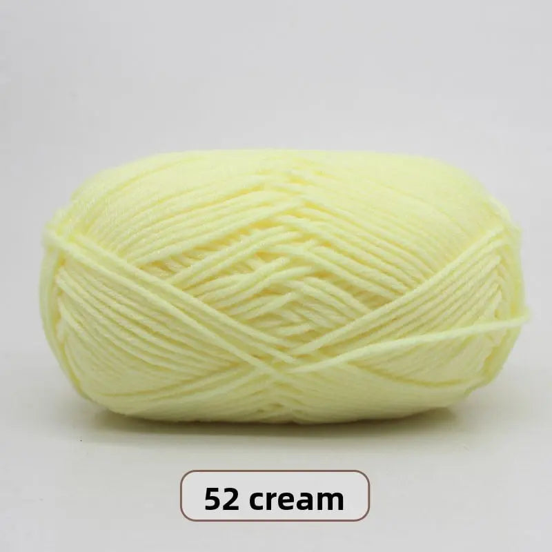 Five-Strand Milk Cotton Yarn for Knitting and DIY Crafts The Crochet Nook