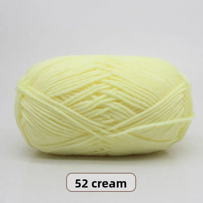 Five-Strand Milk Cotton Yarn for Knitting and DIY Crafts The Crochet Nook