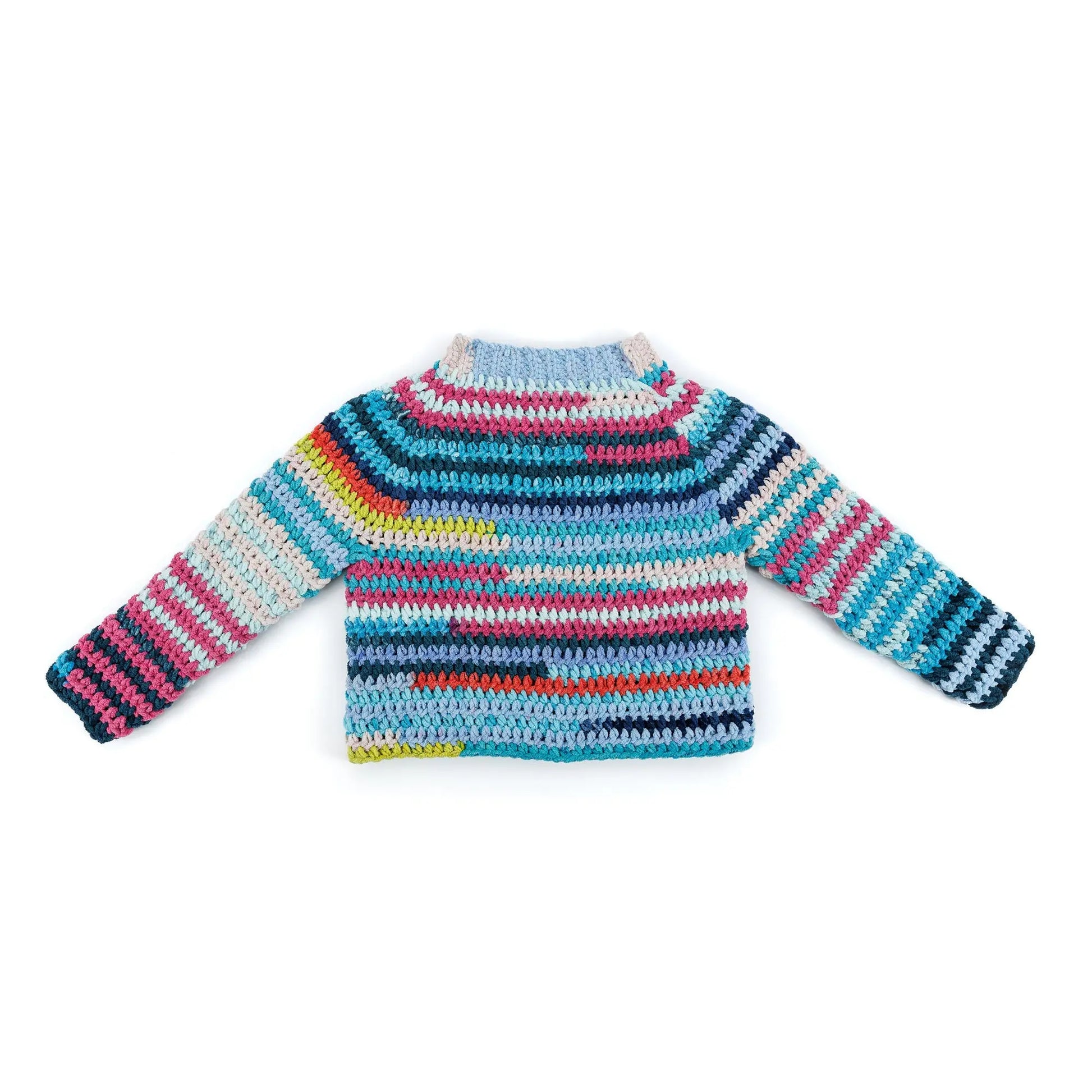 Bernat Patchwork Crochet Pullover Bernat