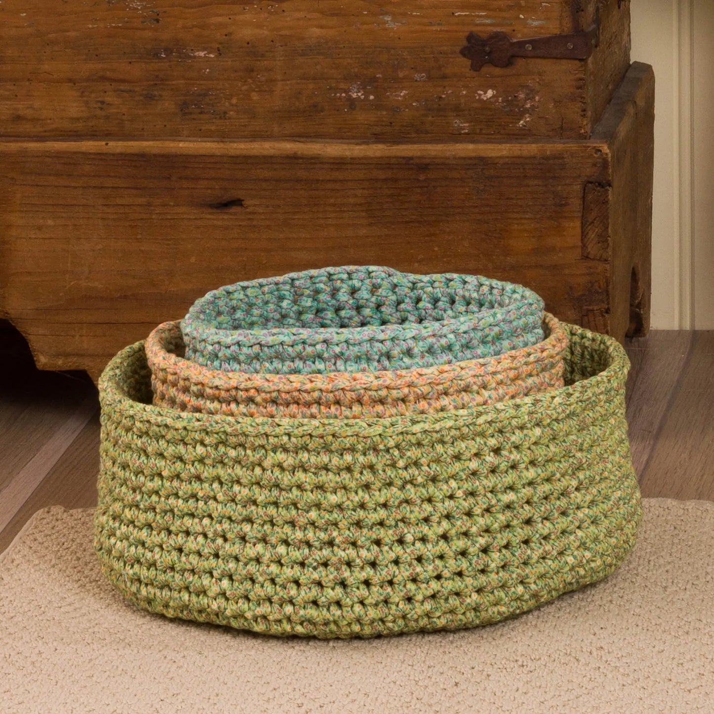 Bernat Three Crochet Nesting Baskets Bernat