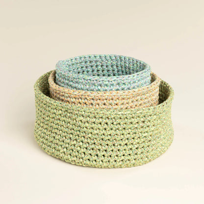 Bernat Three Crochet Nesting Baskets Bernat