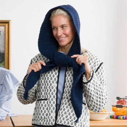Bernat Whimsy Wrap Crochet Hooded Scarf Bernat