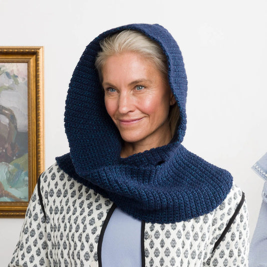Bernat Whimsy Wrap Crochet Hooded Scarf Bernat