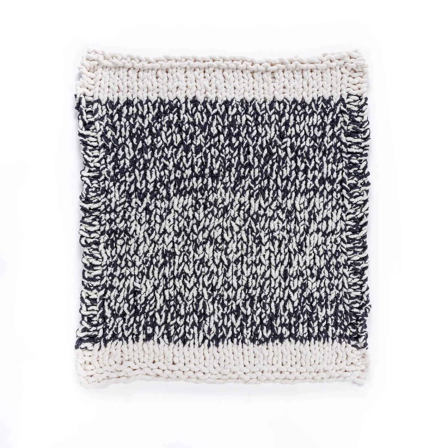 Bernat Go With the Flow Table Knit Blanket Bernat
