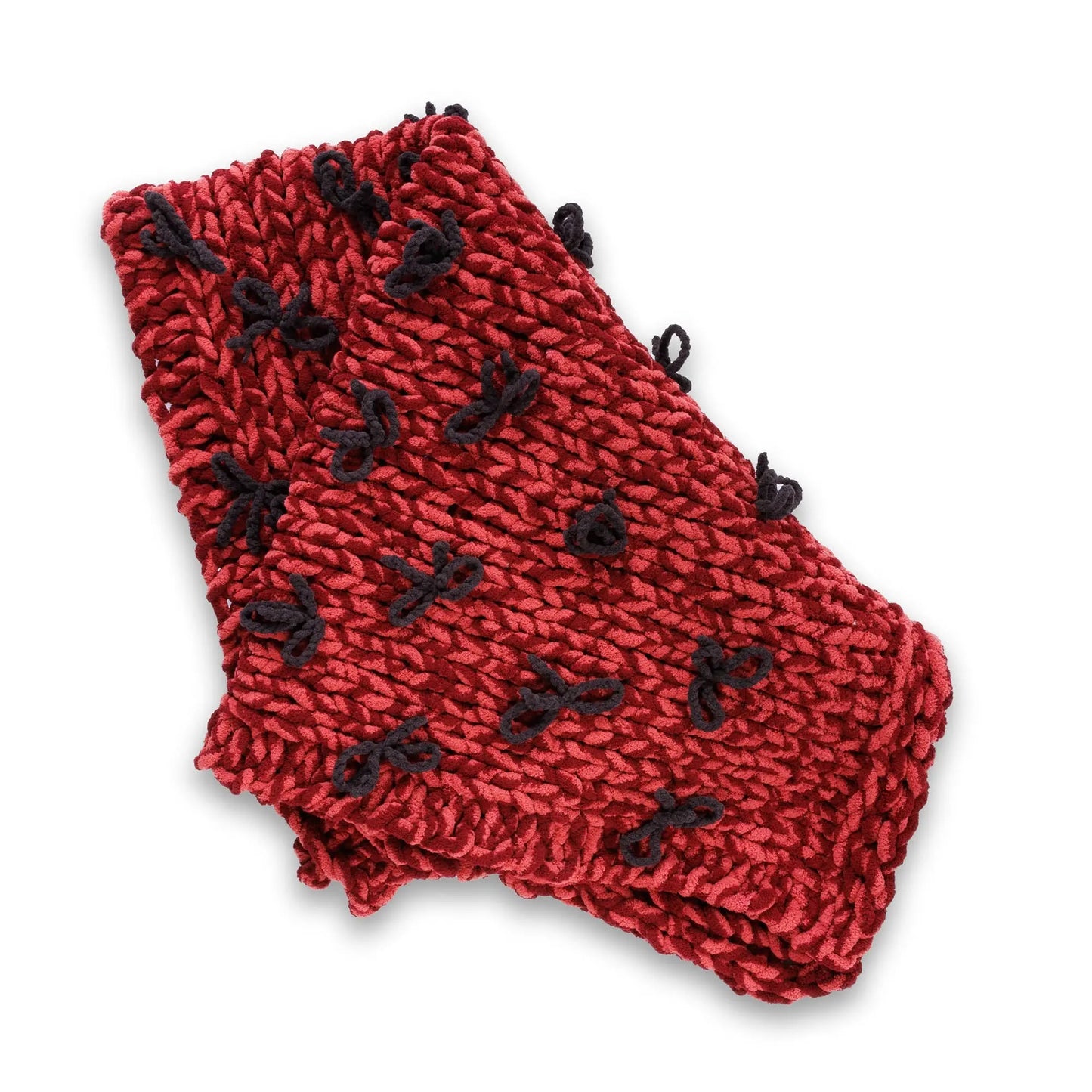 Bernat Put a Bow on it Table Knit Blanket Bernat