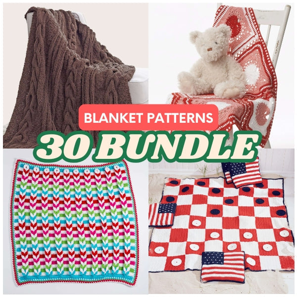 30 Stunning Bernat Bricks Crochet Blanket Patterns