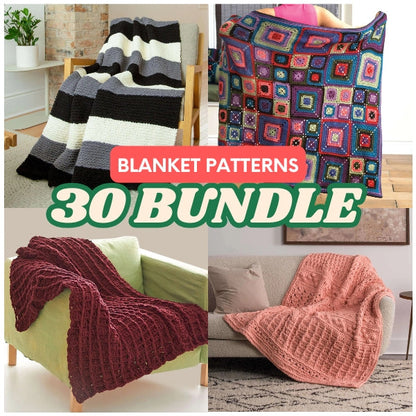 30 Stunning Bernat Bricks Crochet Blanket Patterns