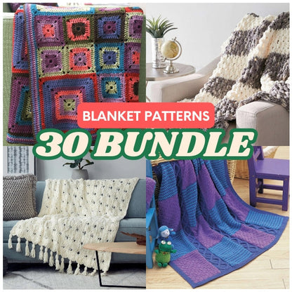30 Stunning Bernat Bricks Crochet Blanket Patterns