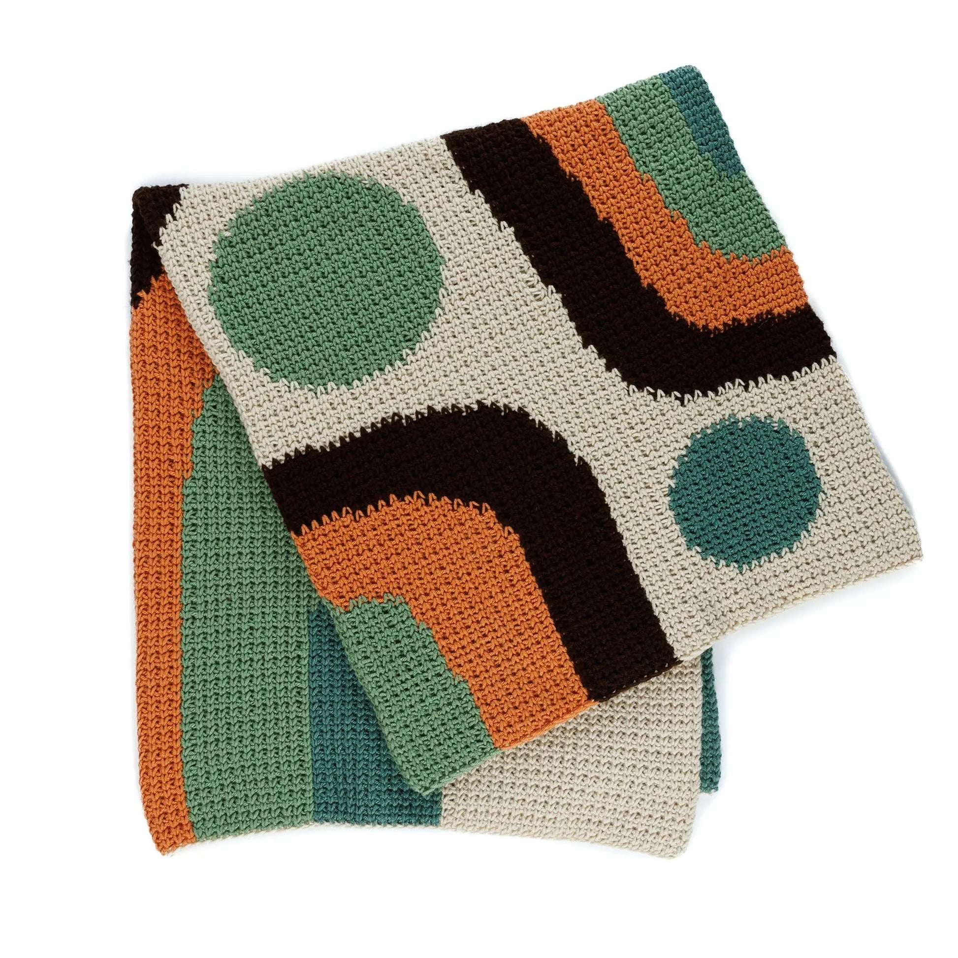 Caron Calm Current Crochet Blanket Caron