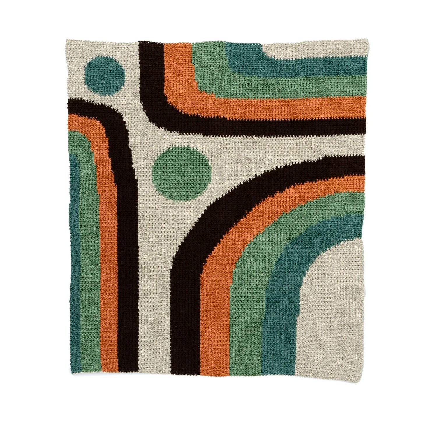 Caron Calm Current Crochet Blanket Caron