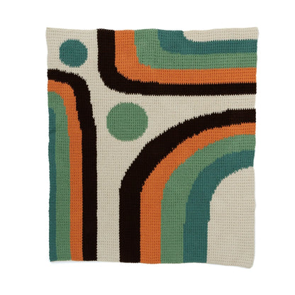 Caron Calm Current Crochet Blanket Caron