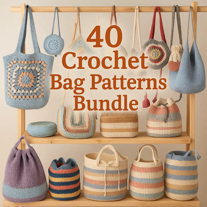 40 Crochet Bag Patterns Bundle The Crochet Nook