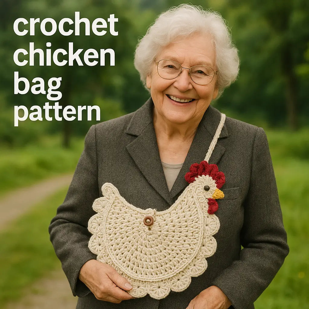 crochet chicken bag pattern only U.S terms The Crochet Nook