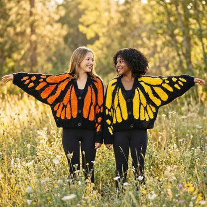 Monarch Butterfly Cardigan Crochet Pattern (PDF) Bernat