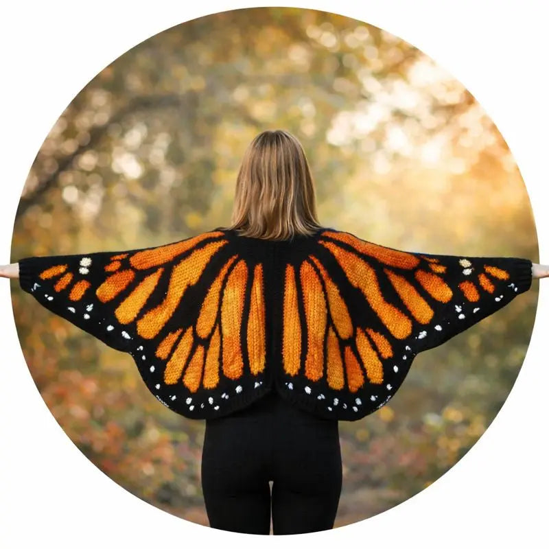 Monarch Butterfly Cardigan Crochet Pattern (PDF) Bernat
