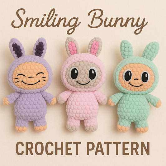 Labubu Bunny Crochet Pattern – Creepy-Cute Amigurumi Plush