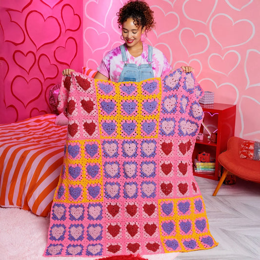 Red Heart Crochet Lots ’O Love Blanket Red Heart
