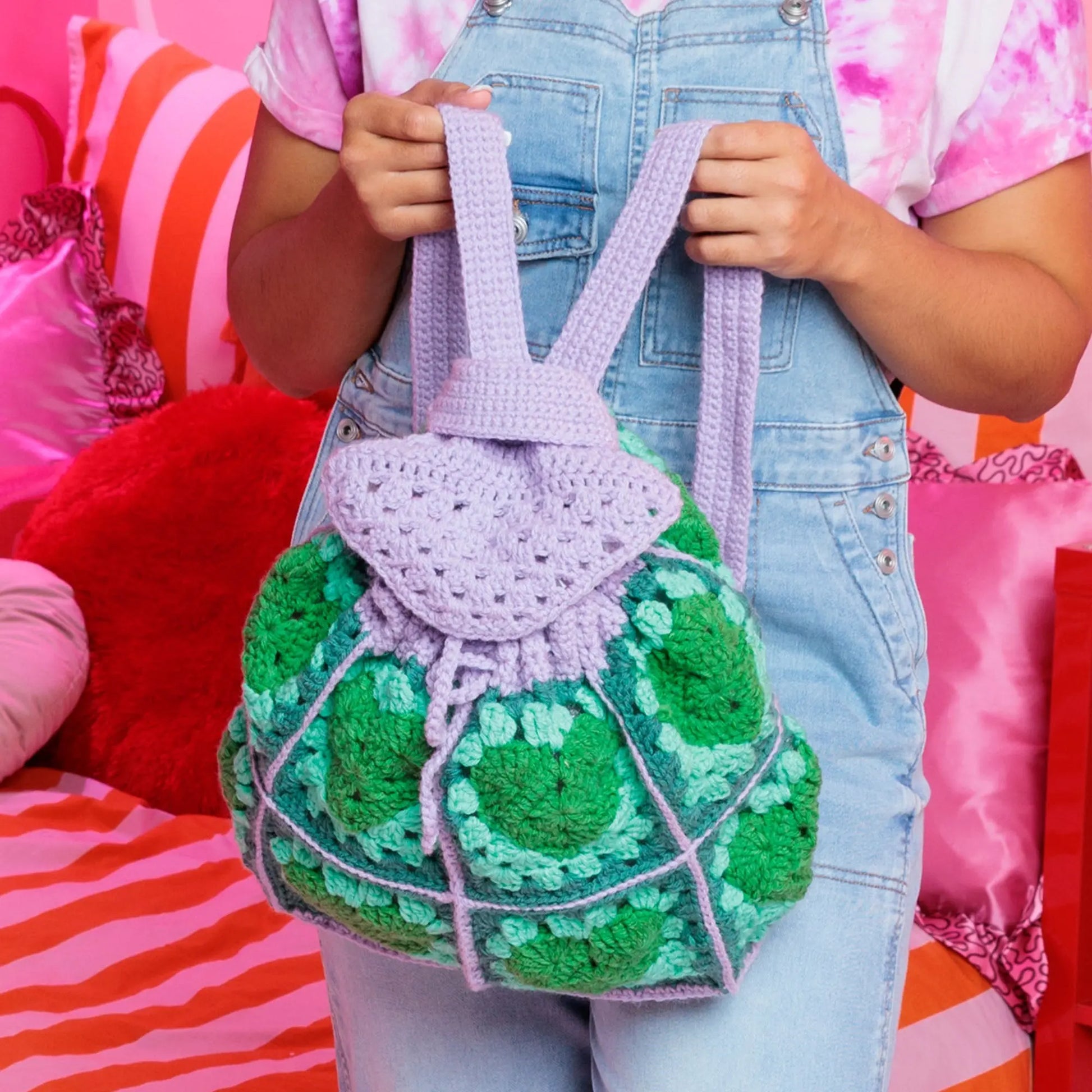 Red Heart Pack a Heart Crochet Backpack Red Heart