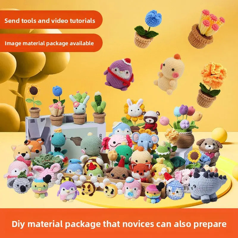 Crochet material kit animal cute figurine The Crochet Nook