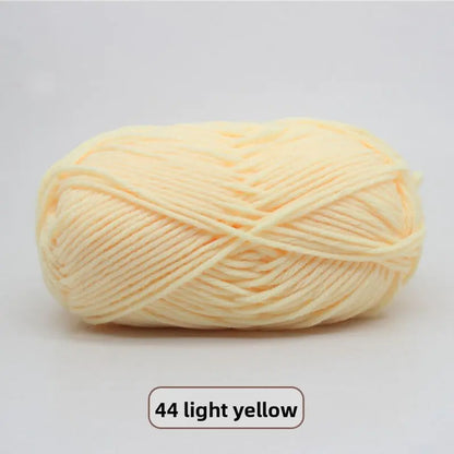 Five-Strand Milk Cotton Yarn for Knitting and DIY Crafts The Crochet Nook