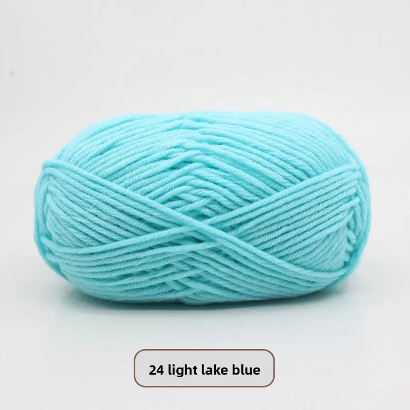 Five-Strand Milk Cotton Yarn for Knitting and DIY Crafts The Crochet Nook