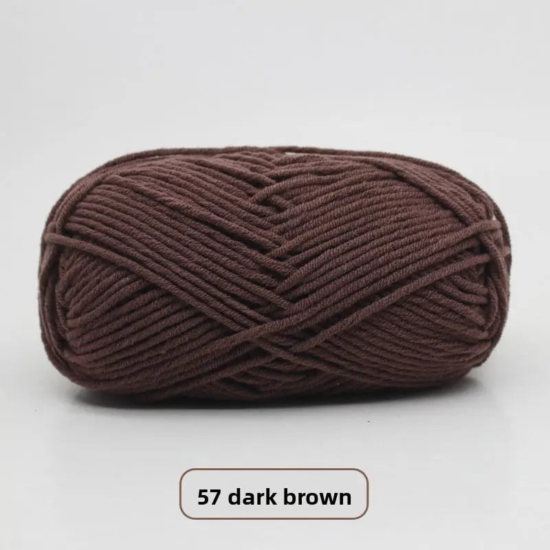 Five-Strand Milk Cotton Yarn for Knitting and DIY Crafts The Crochet Nook