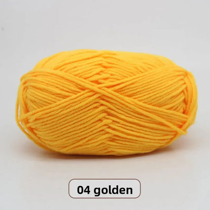 Five-Strand Milk Cotton Yarn for Knitting and DIY Crafts The Crochet Nook