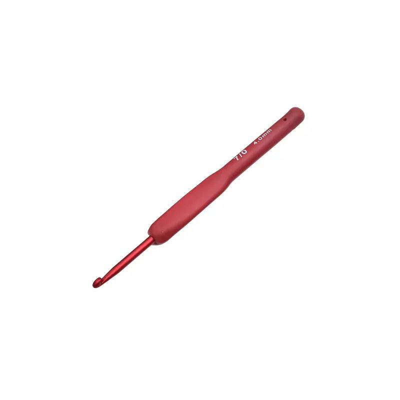 Red crochet DIY hand-weaving tool The Crochet Nook
