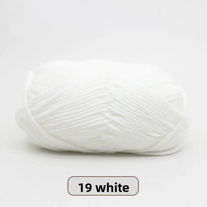 Five-Strand Milk Cotton Yarn for Knitting and DIY Crafts The Crochet Nook