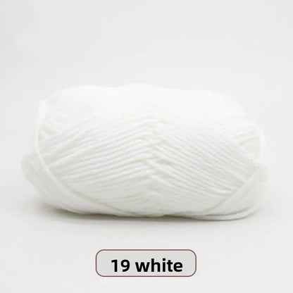 Five-Strand Milk Cotton Yarn for Knitting and DIY Crafts The Crochet Nook