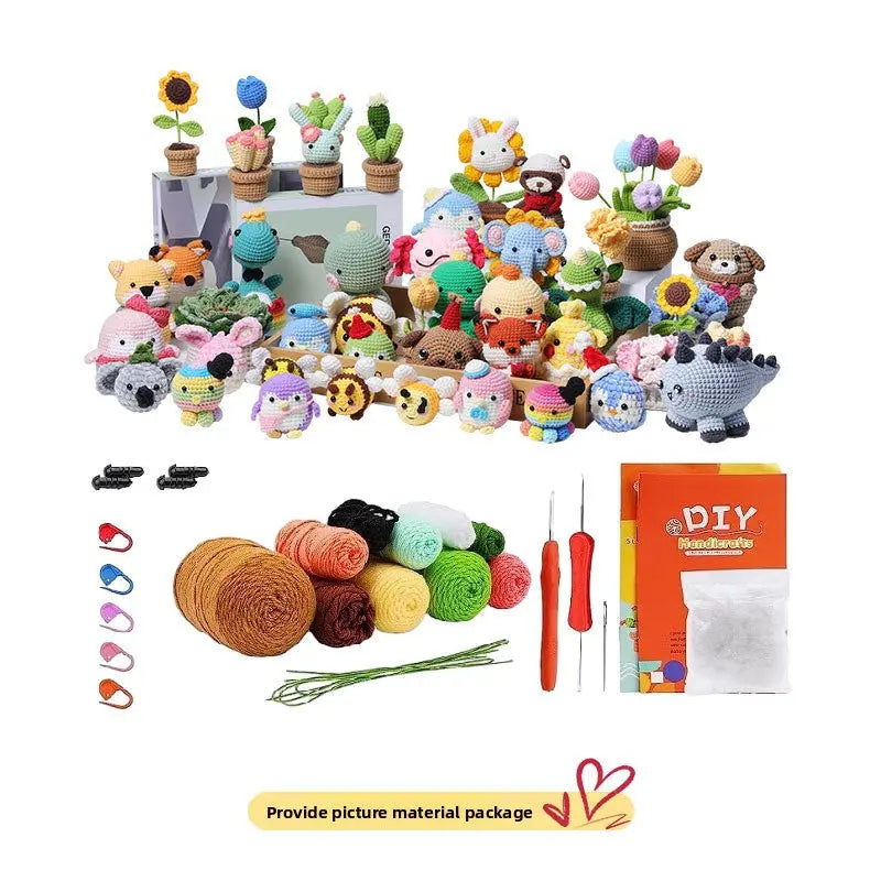 Crochet material kit animal cute figurine The Crochet Nook