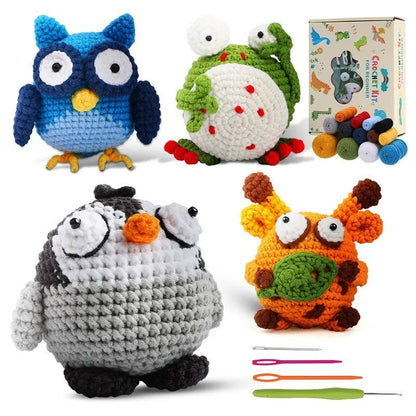 Crochet material kit animal cute figurine The Crochet Nook