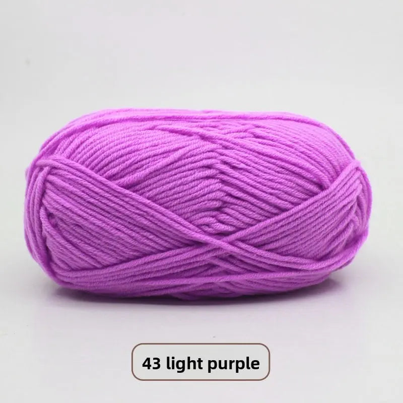 Five-Strand Milk Cotton Yarn for Knitting and DIY Crafts The Crochet Nook