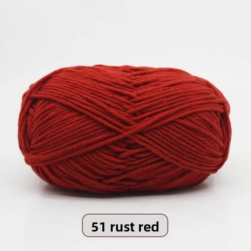 Five-Strand Milk Cotton Yarn for Knitting and DIY Crafts The Crochet Nook