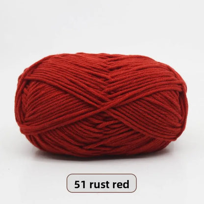 Five-Strand Milk Cotton Yarn for Knitting and DIY Crafts The Crochet Nook