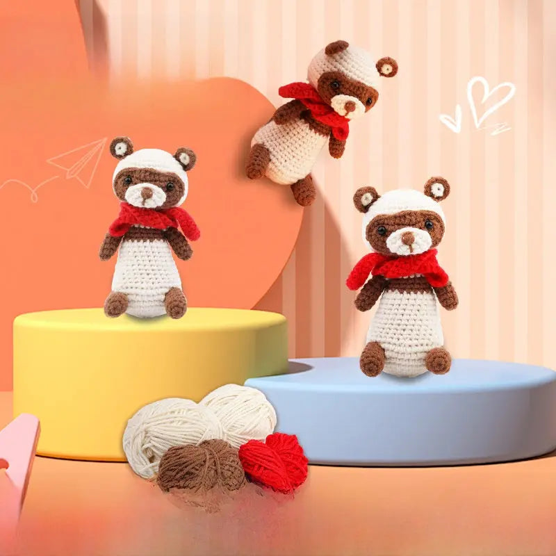 Crochet material kit animal cute figurine The Crochet Nook