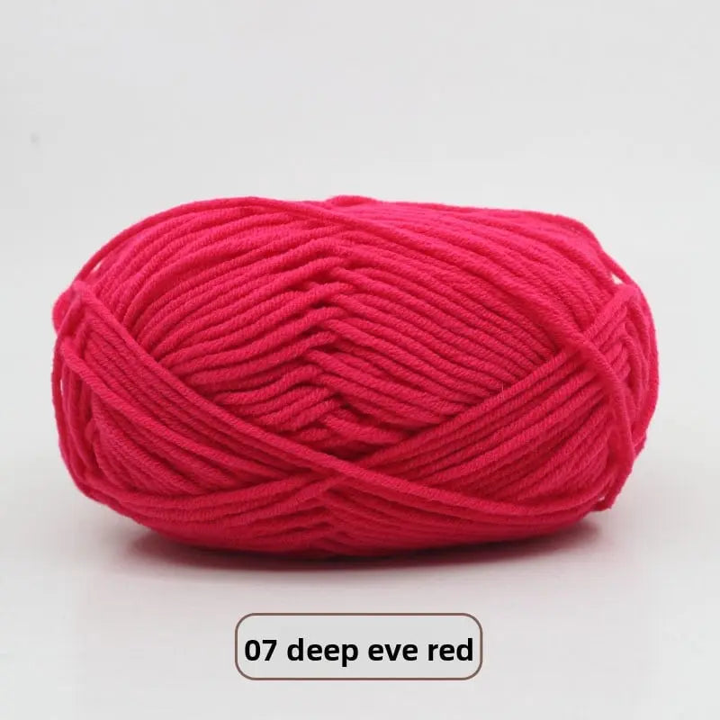 Five-Strand Milk Cotton Yarn for Knitting and DIY Crafts The Crochet Nook