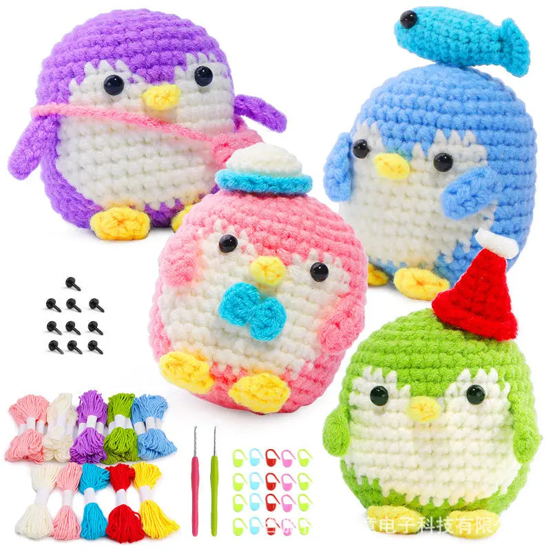 Crochet Material Kit Penguin The Crochet Nook