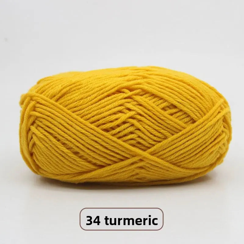 Five-Strand Milk Cotton Yarn for Knitting and DIY Crafts The Crochet Nook