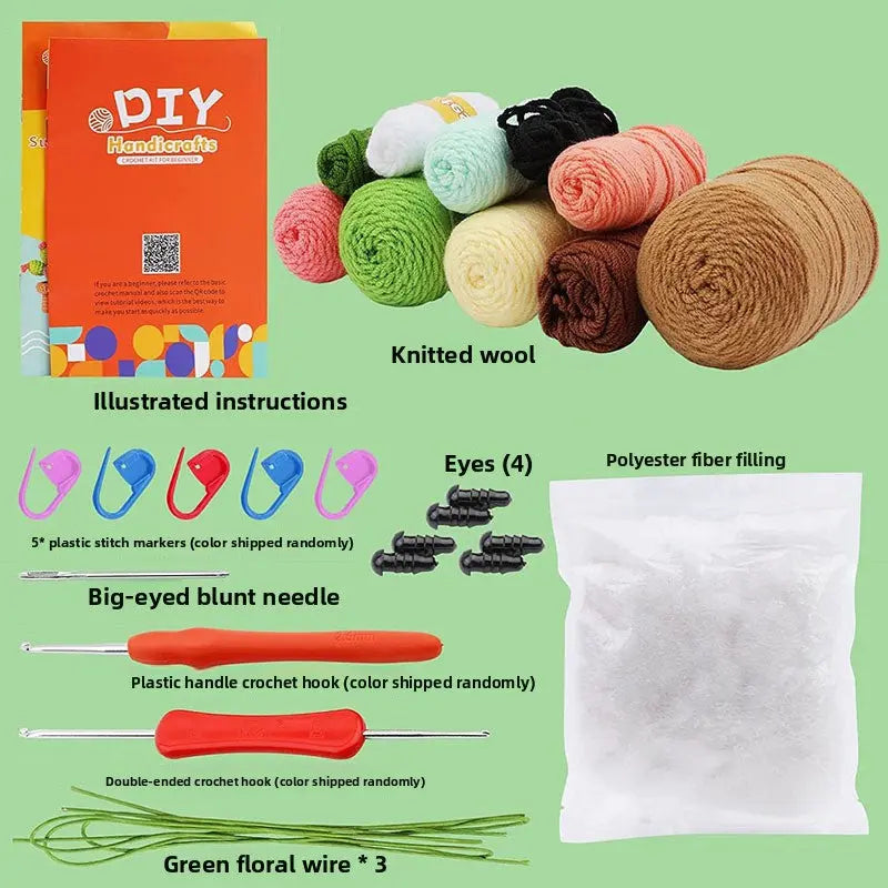 Crochet material kit animal cute figurine The Crochet Nook