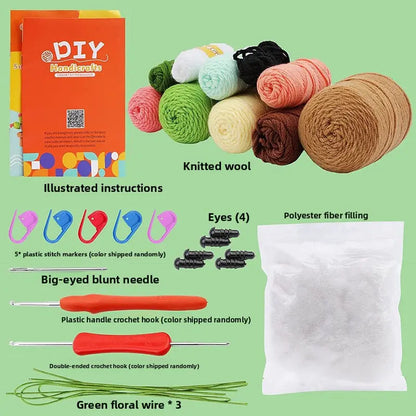 Crochet material kit animal cute figurine The Crochet Nook