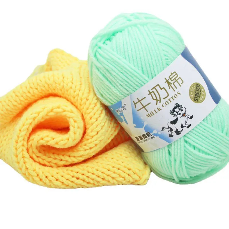 Five-Strand Milk Cotton Yarn for Knitting and DIY Crafts The Crochet Nook