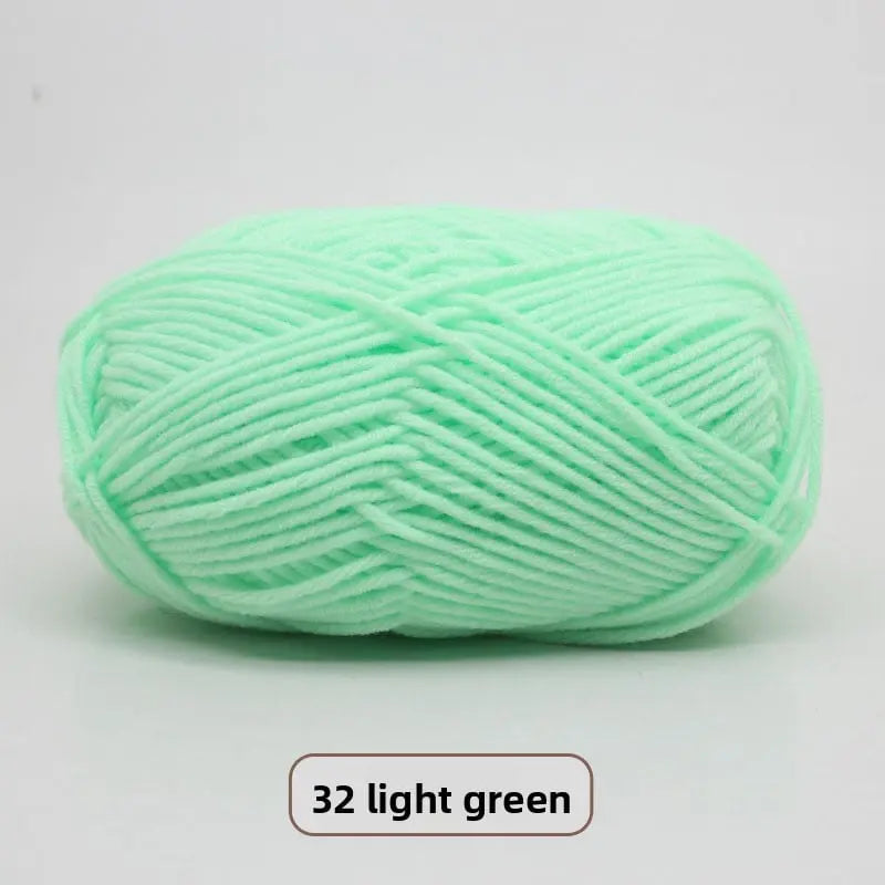 Five-Strand Milk Cotton Yarn for Knitting and DIY Crafts The Crochet Nook