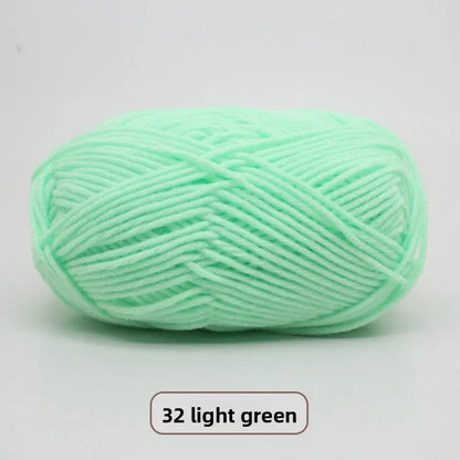Five-Strand Milk Cotton Yarn for Knitting and DIY Crafts The Crochet Nook