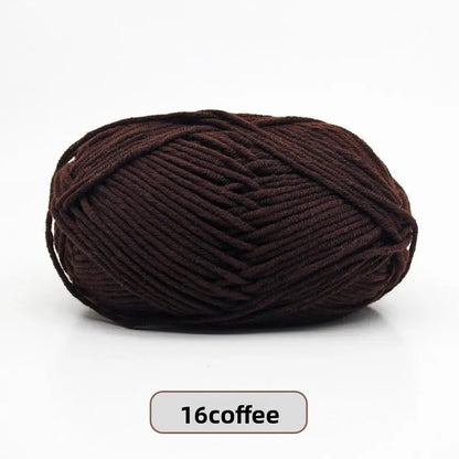 Five-Strand Milk Cotton Yarn for Knitting and DIY Crafts The Crochet Nook