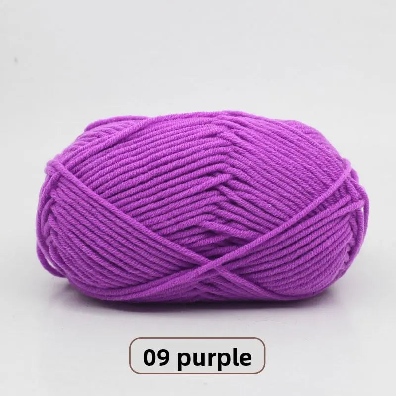 Five-Strand Milk Cotton Yarn for Knitting and DIY Crafts The Crochet Nook