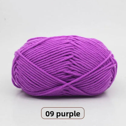 Five-Strand Milk Cotton Yarn for Knitting and DIY Crafts The Crochet Nook