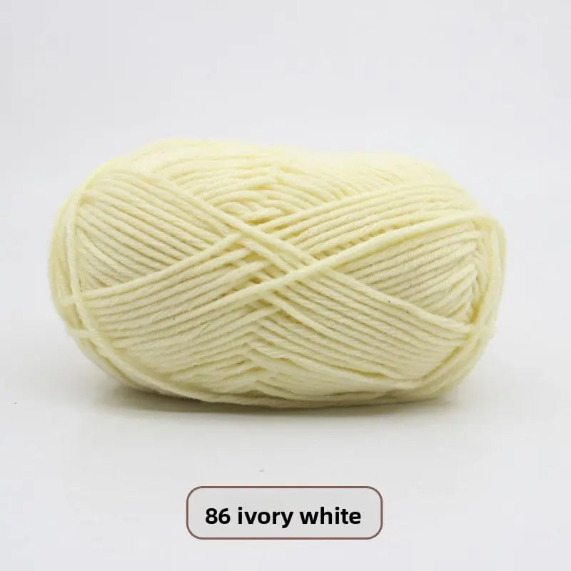 Five-Strand Milk Cotton Yarn for Knitting and DIY Crafts The Crochet Nook