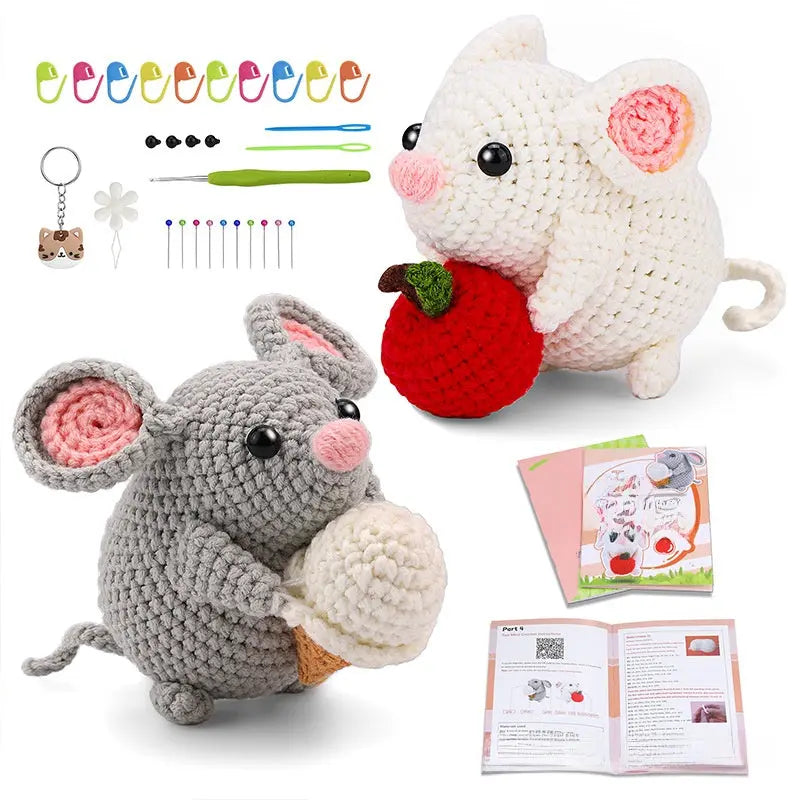 Crochet material kit animal cute figurine The Crochet Nook